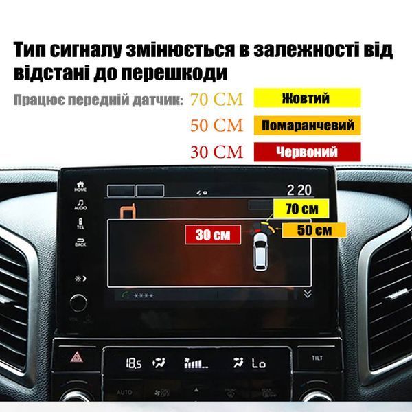 Паркувальна система 8 сенсорів брес,BREES HONDA HR-V HD-HRV 8S фото