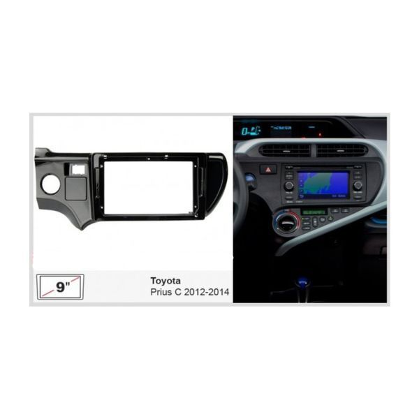 Рамка для штатной магнитолы Toyota PriusC Aqua 2012-14 переходная рамка для автомагнитолы рамка авто тойота R.MT-429 фото