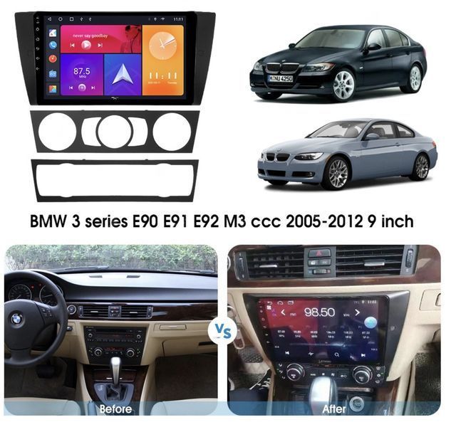 Штатна магнітола андроїд BMW-E46 Series 1 2004-12, головний пристрій бмв, автомагнітола 2DIN 2/32, навігатор, магнітола андроїд  СMT-1012 фото
